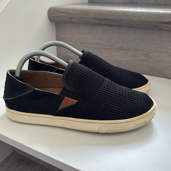 Olukai Slip On shoes women size 10 mesh black - Picture 1 of 6